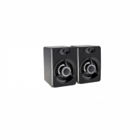 Set 2 boxe gaming, iluminare RGB, 7 V, 75 db, USB si Jack 3.5 mm, negru, GamerX, ELE6140OB